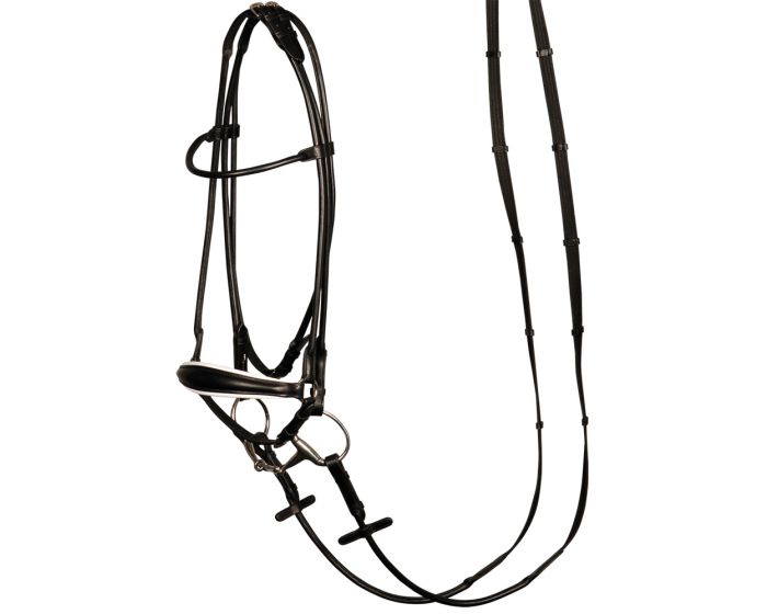 Harry's Horse Bridon muserolle allemande, rond cousu main product photo