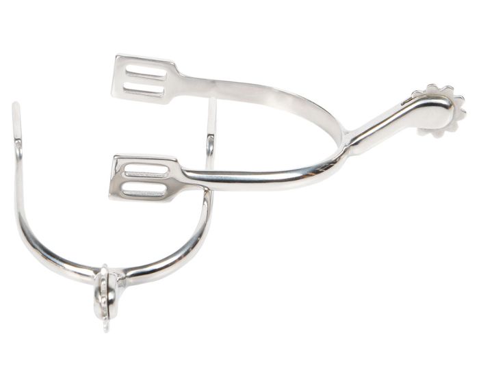 Harry's Horse Eperons inox cou de cygne grande molette main product photo