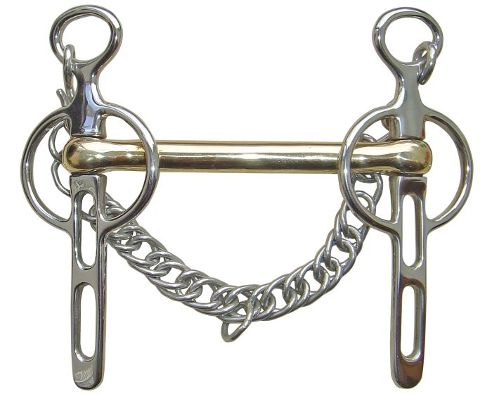 Harry's Horse Barre Liverpool laiton doré 2 trous de serrure 14mm main product photo