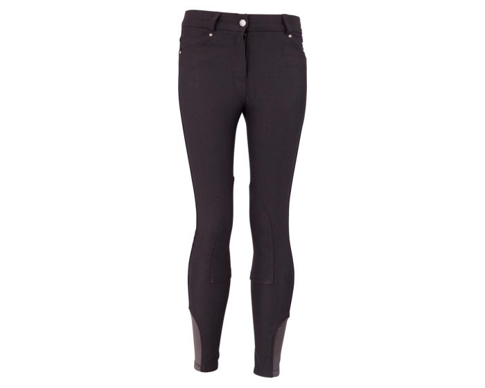 Premiere Pantalon d'équitation Iris II enfants patchs genoux en tissu main product photo