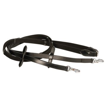 Harry's Horse Rênes, sangles, fermeture à clip Cob Noir
