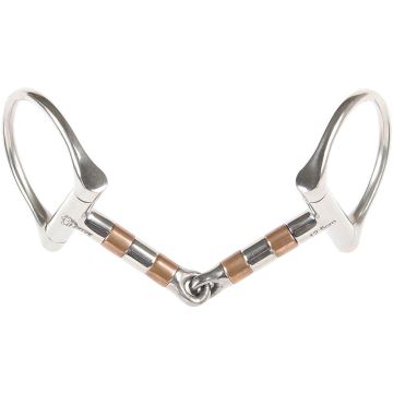 Harry's Horse Rouleaux en cuivre D-snaffle 13mm 12,5 RVS