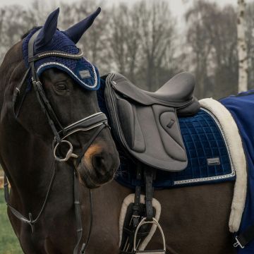 horka BONNET ANTI-MOUCHES EN VELOURS PRO ÉQUESTRE
