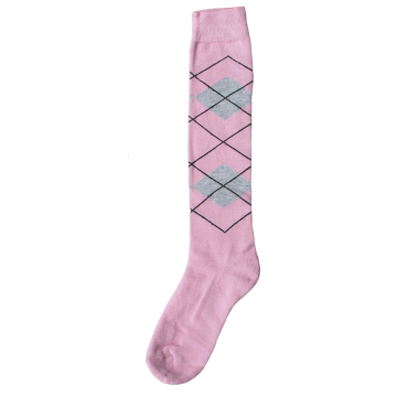 Excellent Chaussettes genoux RE l rose / l gris 43-46