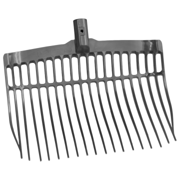 Vplast Fourche à fumier en plastique sans manche One Size Dark gray