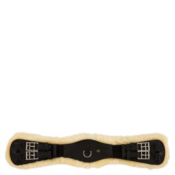 BR Sangle de dressage Lincoln Sheepskin 60 Noir / Blanc