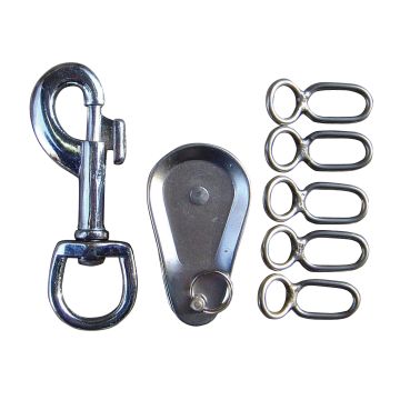 Harry's Horse Kit de rechange pour rênes de longe One Size RVS
