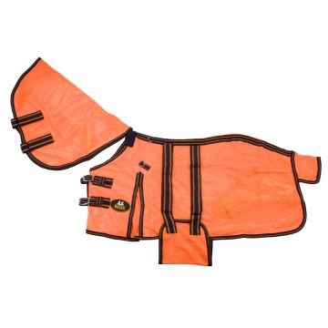 MHS Couverture anti-mouches "Neon" avec col amovible  215 Orange