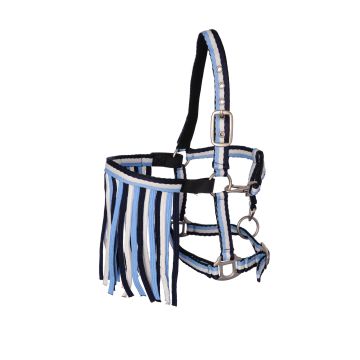 MHS Licol "Stripe" avec corde et FRAnge braguette Extra Full Bleu