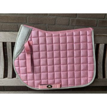 MHS Tapis de selle "Paillettes" Cob VZ Rose / Argent