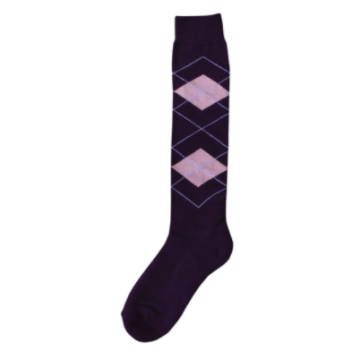 Excellent Chaussettes genoux RE violet / rose 43-46